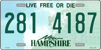 NH license plate 2814187