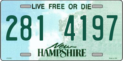 NH license plate 2814197