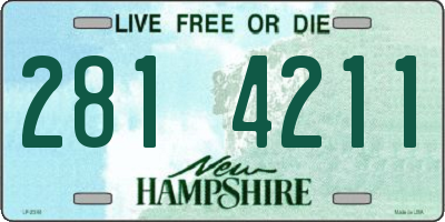 NH license plate 2814211
