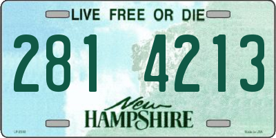 NH license plate 2814213