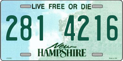 NH license plate 2814216
