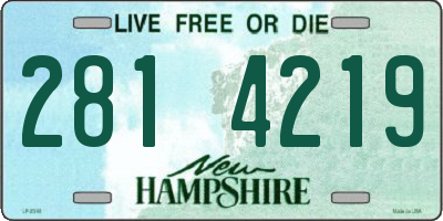 NH license plate 2814219