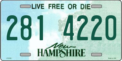 NH license plate 2814220