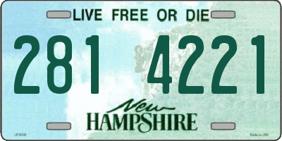 NH license plate 2814221