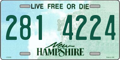 NH license plate 2814224