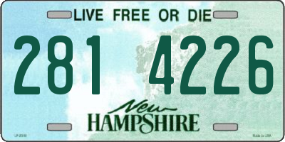 NH license plate 2814226