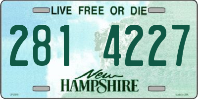 NH license plate 2814227