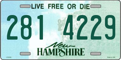 NH license plate 2814229
