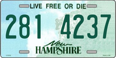 NH license plate 2814237