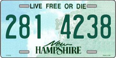 NH license plate 2814238