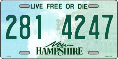 NH license plate 2814247