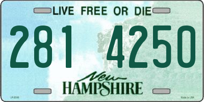 NH license plate 2814250