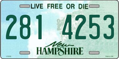NH license plate 2814253