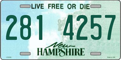 NH license plate 2814257