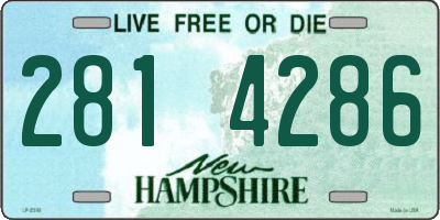 NH license plate 2814286