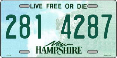 NH license plate 2814287