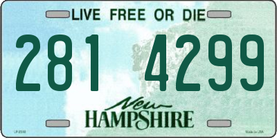 NH license plate 2814299