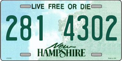 NH license plate 2814302