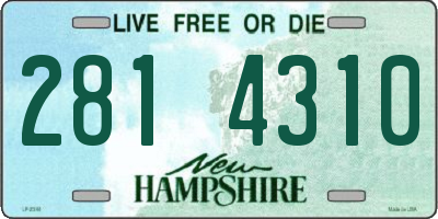 NH license plate 2814310