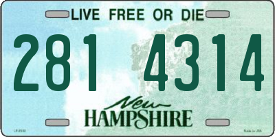 NH license plate 2814314
