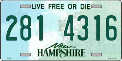 NH license plate 2814316