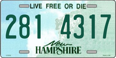 NH license plate 2814317