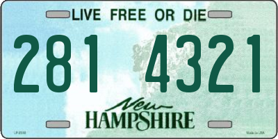 NH license plate 2814321