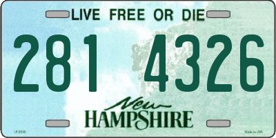 NH license plate 2814326