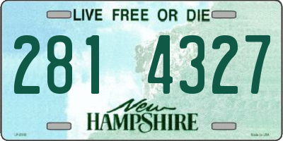NH license plate 2814327