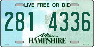 NH license plate 2814336