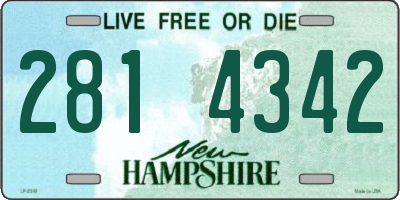 NH license plate 2814342