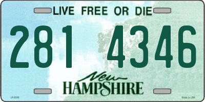 NH license plate 2814346
