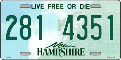 NH license plate 2814351