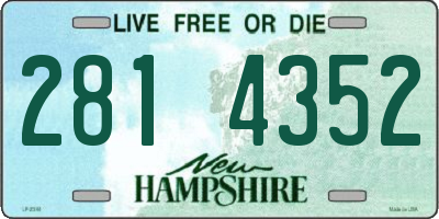 NH license plate 2814352