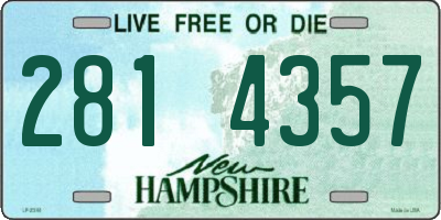NH license plate 2814357
