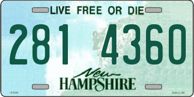 NH license plate 2814360