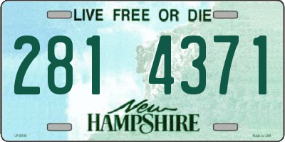 NH license plate 2814371