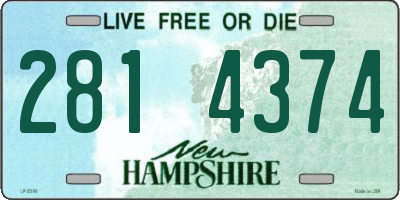 NH license plate 2814374