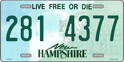 NH license plate 2814377