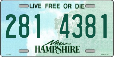 NH license plate 2814381