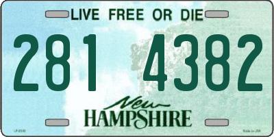 NH license plate 2814382