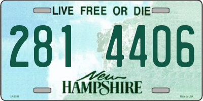 NH license plate 2814406