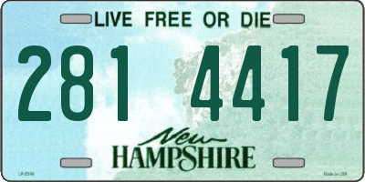 NH license plate 2814417