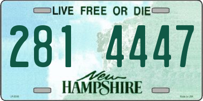 NH license plate 2814447