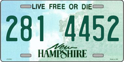 NH license plate 2814452