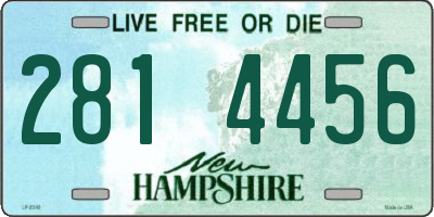 NH license plate 2814456