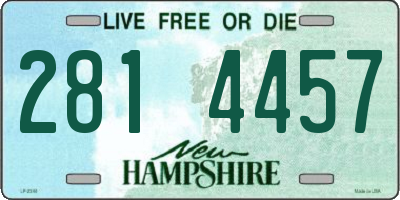 NH license plate 2814457