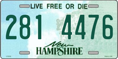 NH license plate 2814476