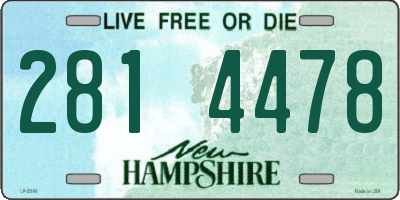 NH license plate 2814478