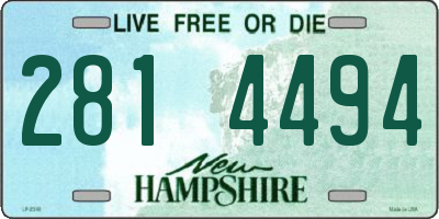 NH license plate 2814494